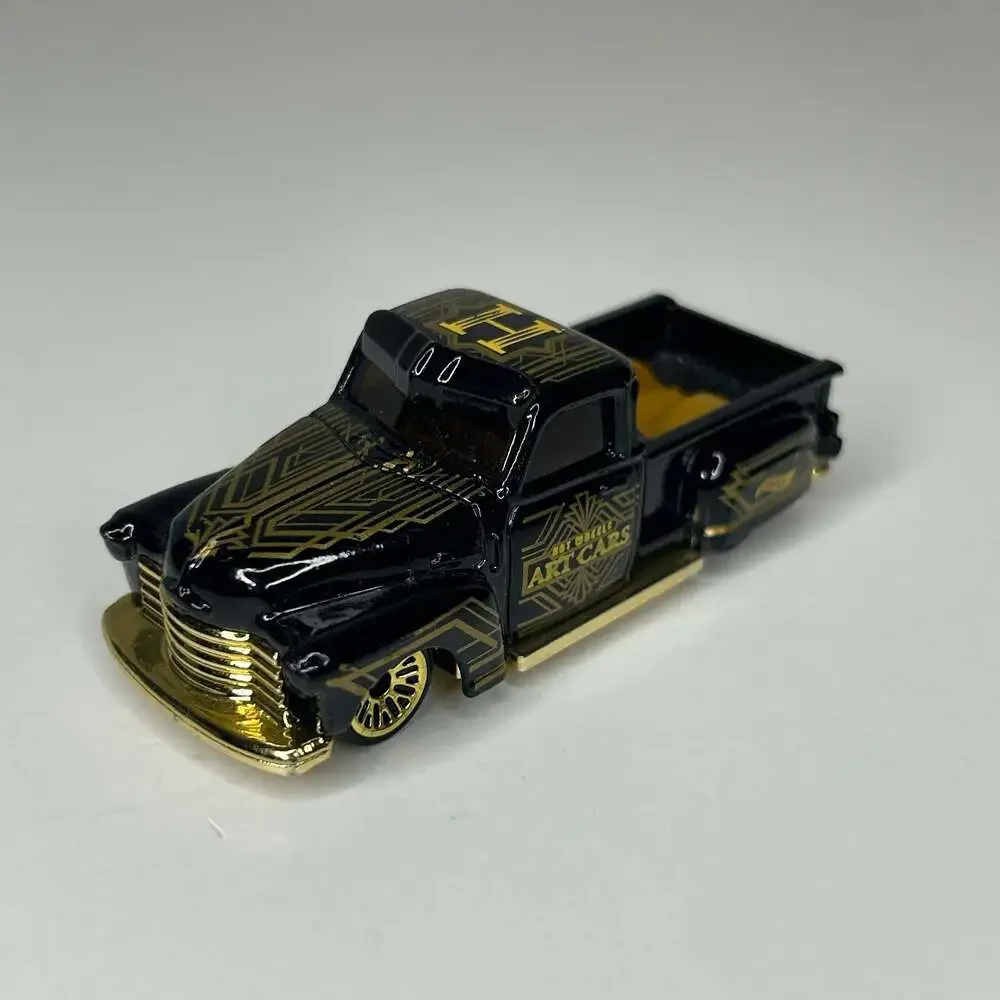 Hot Wheels HW Art Cars La Troca Black and Gold Pickup Truck GRY35